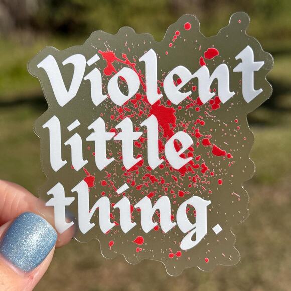 Violent Little Thing Sticker Empyrean Series Fourth Wing Inspired Gothic Design - Picture 1 of 1